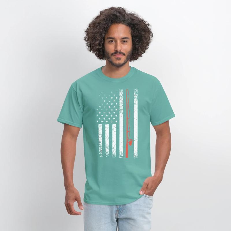 AMERICAN FLAG FISHING POLE gun