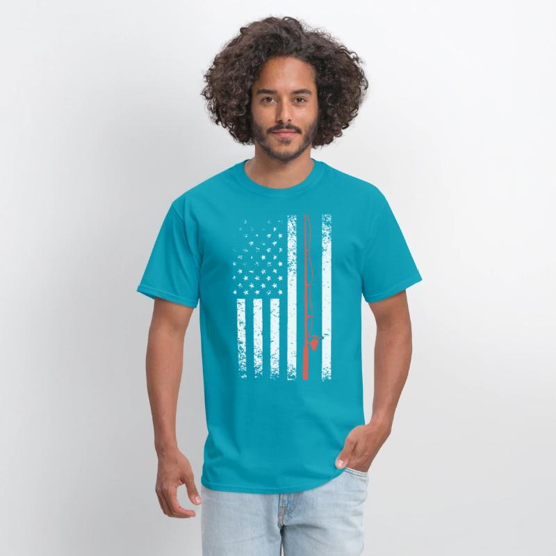 AMERICAN FLAG FISHING POLE gun