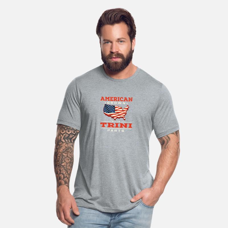 American Grown with Trini Parts Patriotic