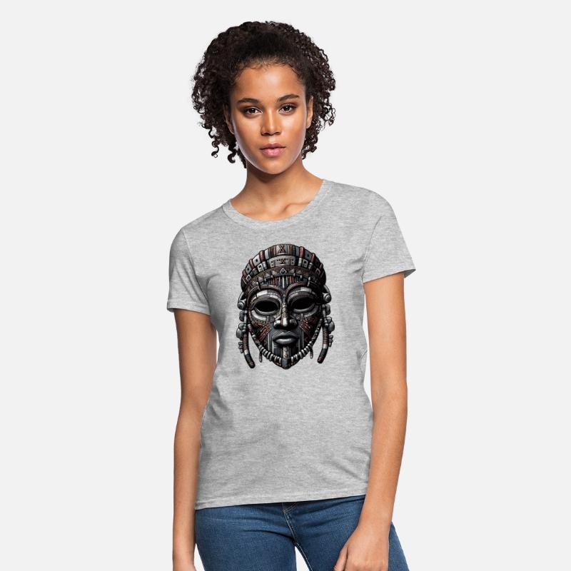 Ancient Ritual Mask - Tribal Circuitry Artwork