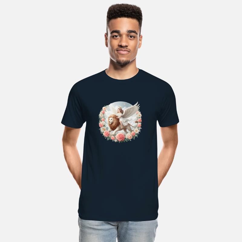 Angel on a lion