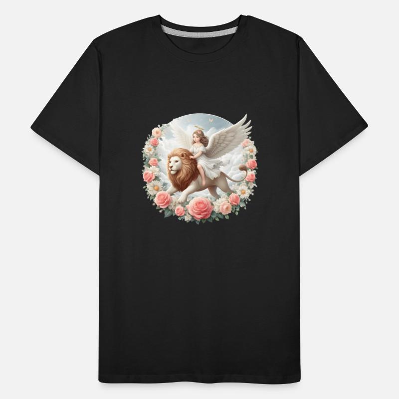Angel on a lion