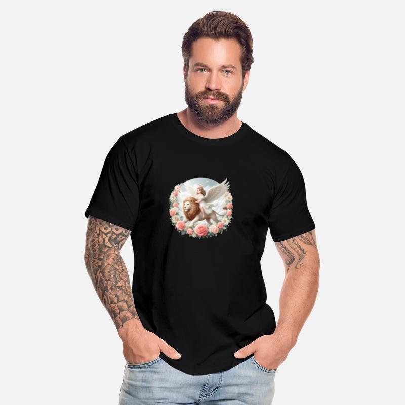 Angel on a lion
