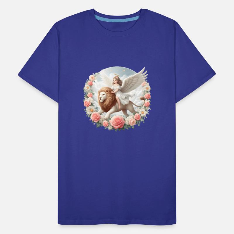 Angel on a lion