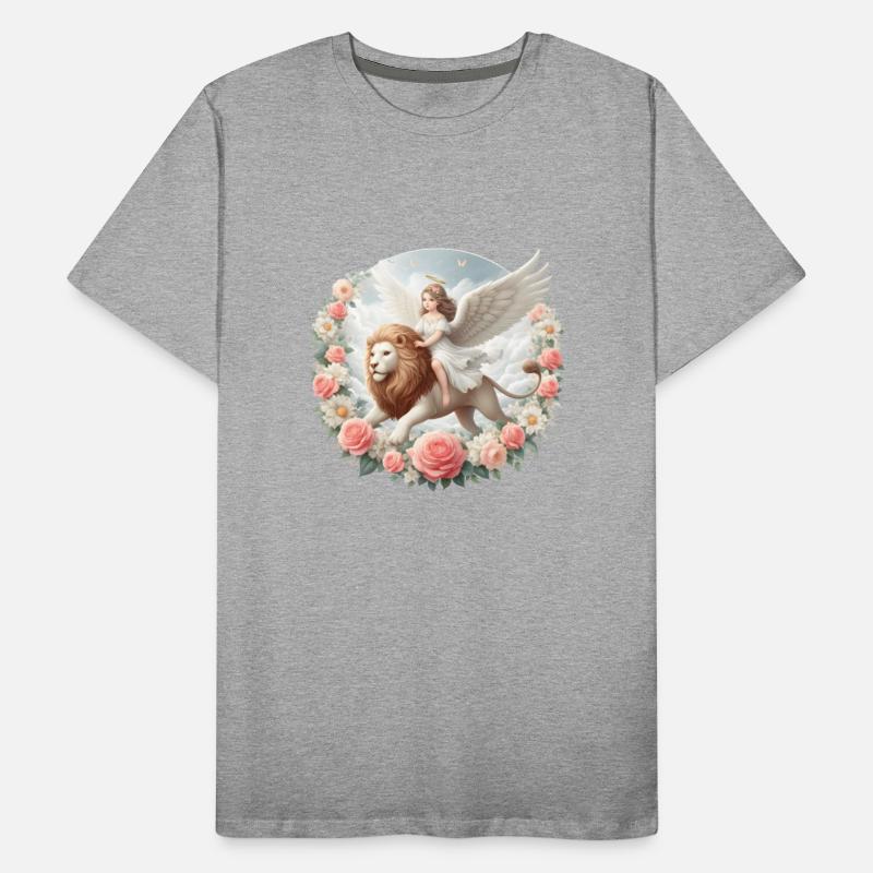 Angel on a lion