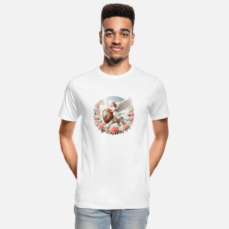 Angel on a lion