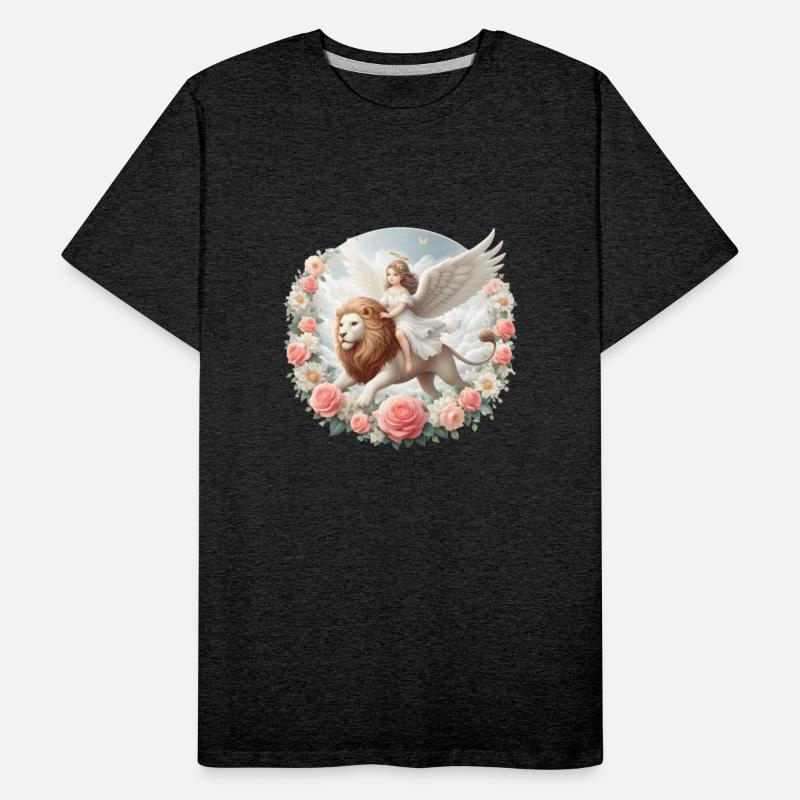 Angel on a lion