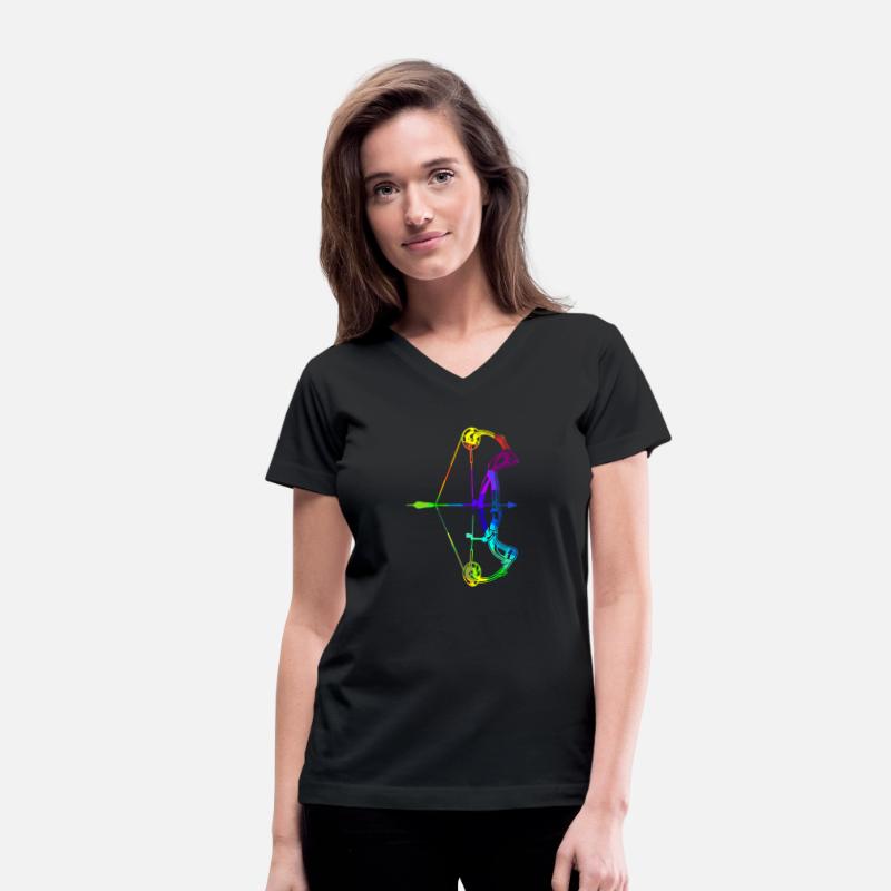 Archery rainbow colors polygon sport