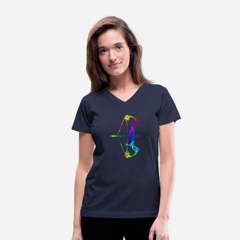 Archery rainbow colors polygon sport