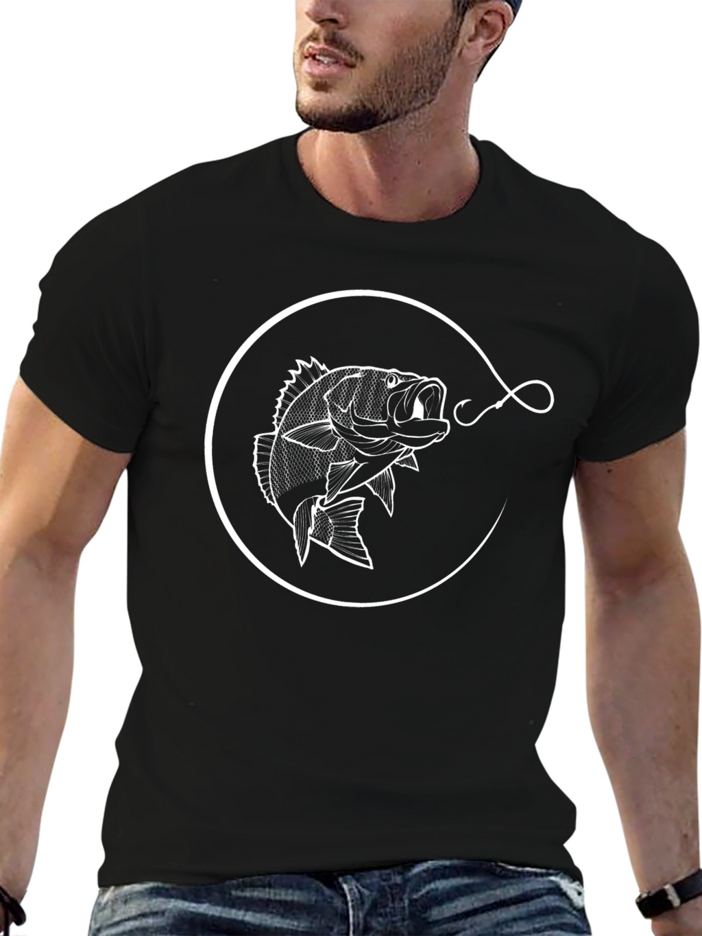 Bass Fish T-Shirt - Fishing Graphic Tee
