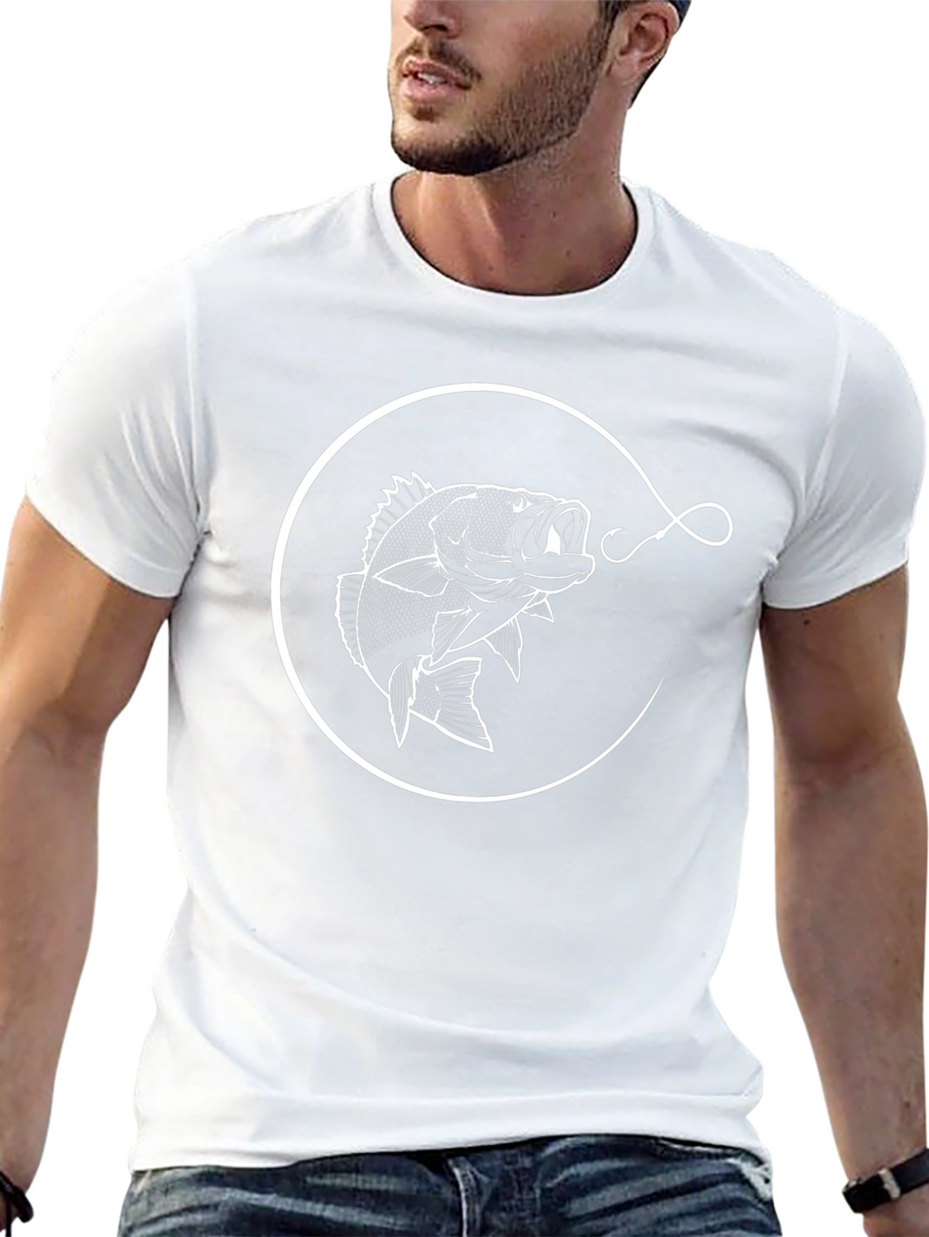Bass Fish T-Shirt - Fishing Graphic Tee