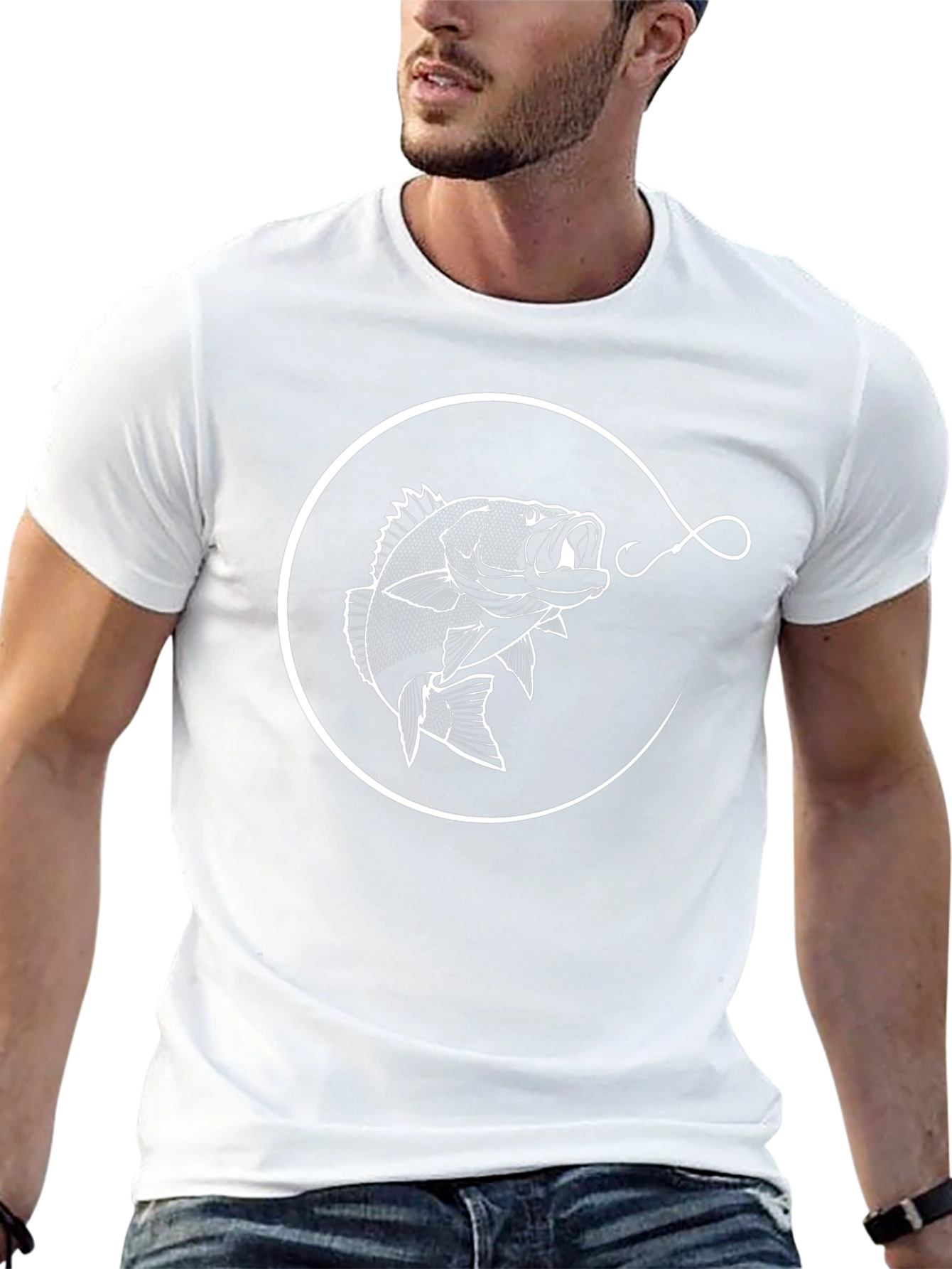 Bass Fish T-Shirt - Fishing Graphic Tee