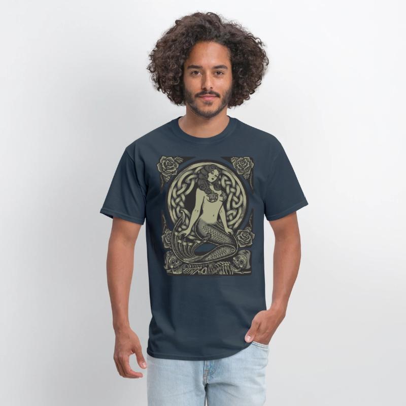 Art Nouveau Vintage Pinup Mermaid