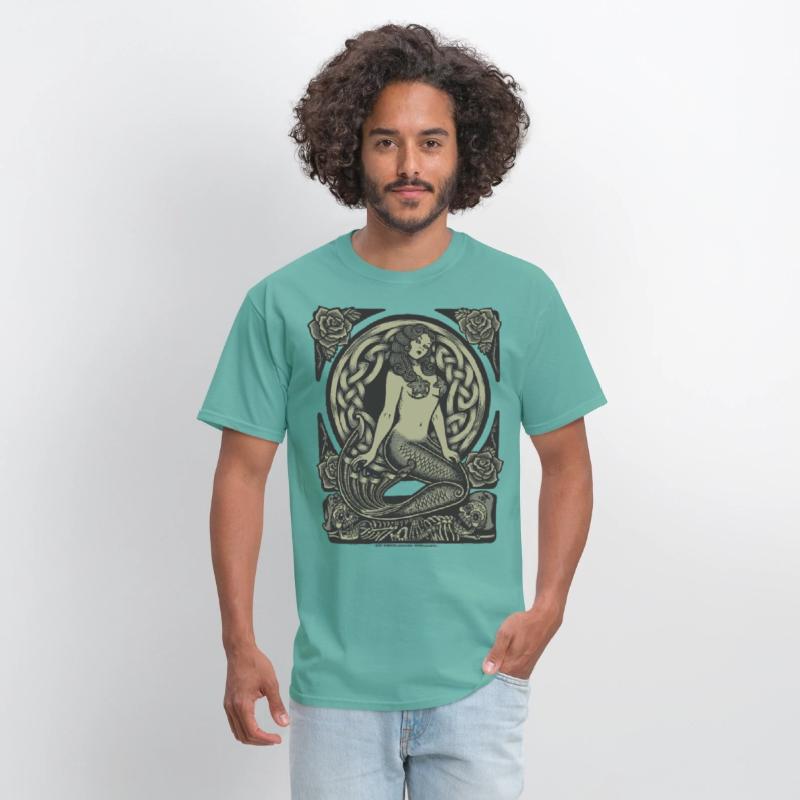Art Nouveau Vintage Pinup Mermaid