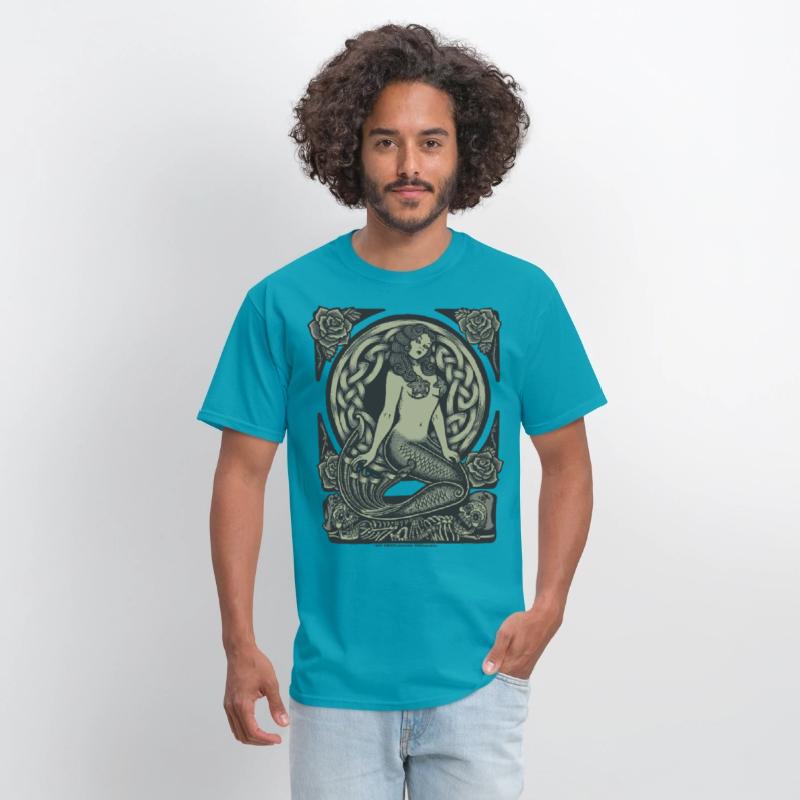 Art Nouveau Vintage Pinup Mermaid