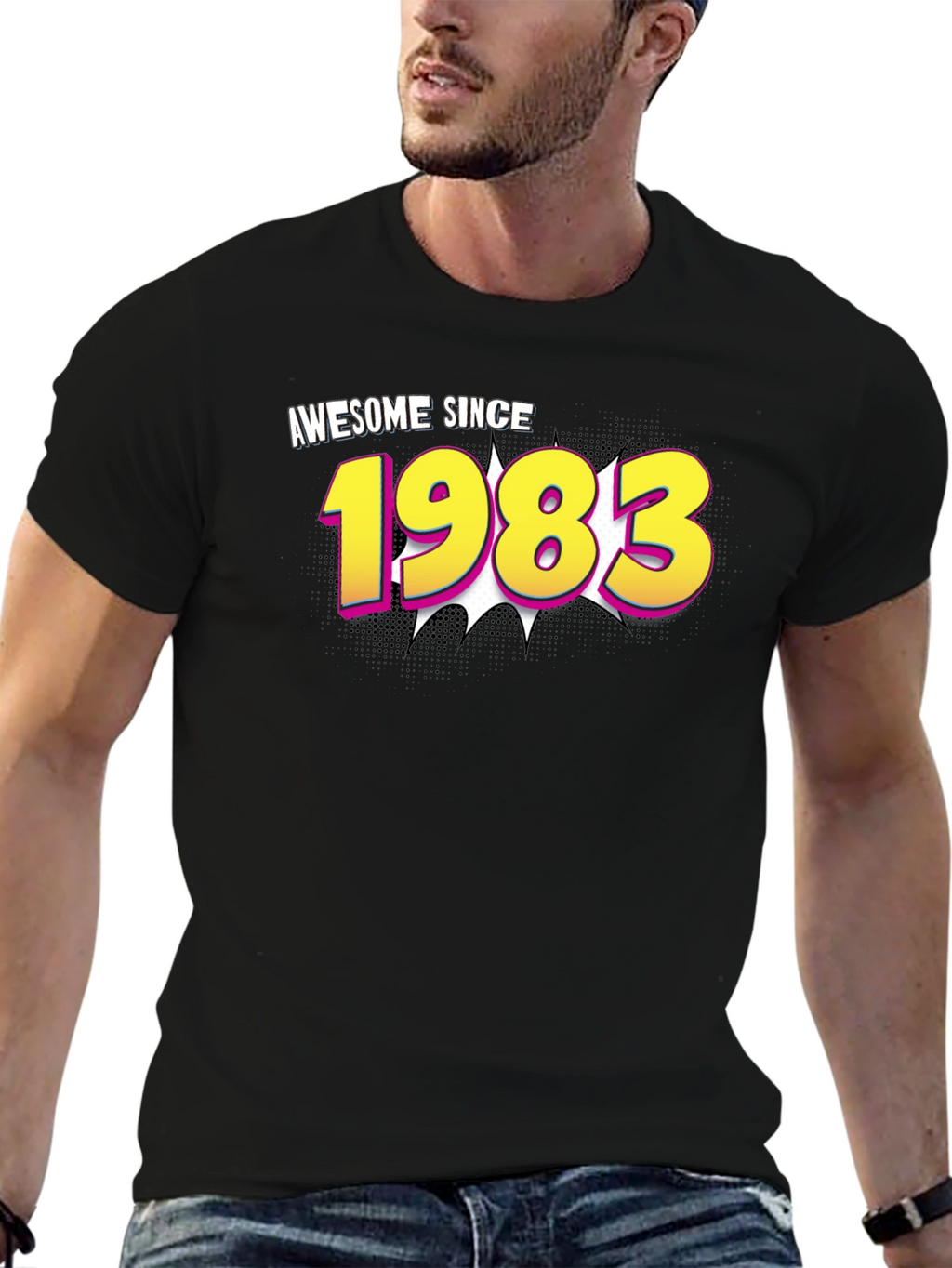 Awesome Since 1983 Black T-Shirt
