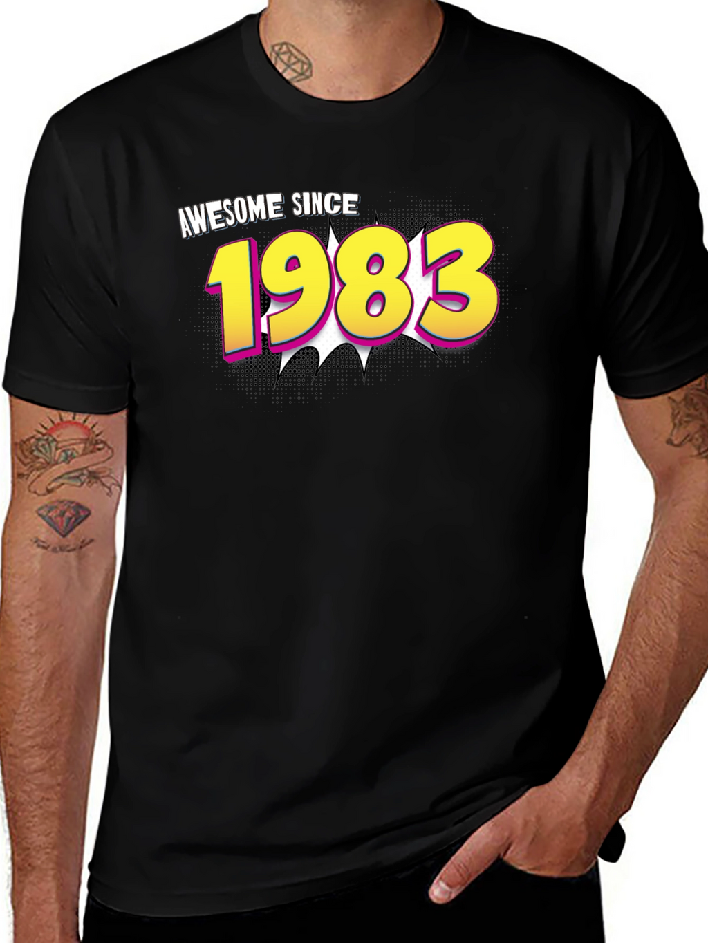 Awesome Since 1983 Black T-Shirt