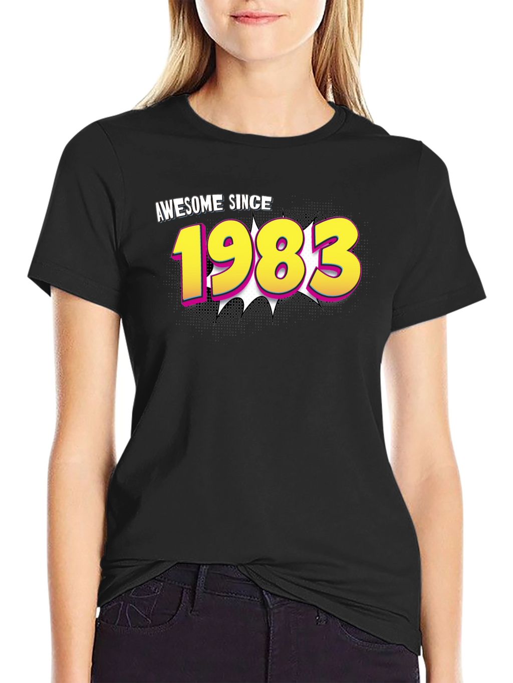 Awesome Since 1983 Black T-Shirt