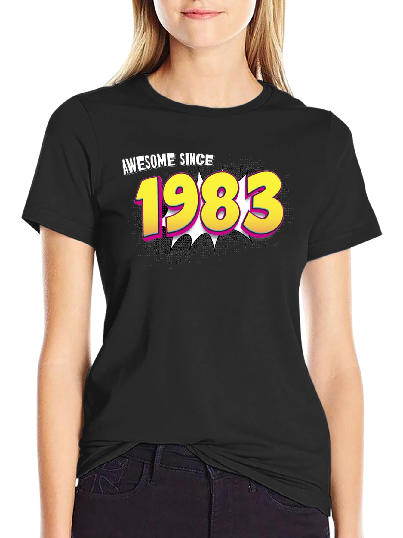 Awesome Since 1983 Black T-Shirt