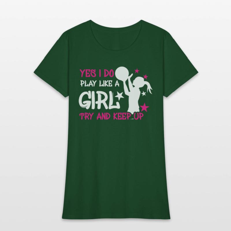 Athlete Game Sport Yes Play Like Girl Basketball