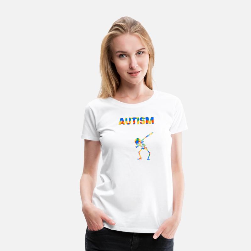 Autism it's a different ability Dabbing skeleton