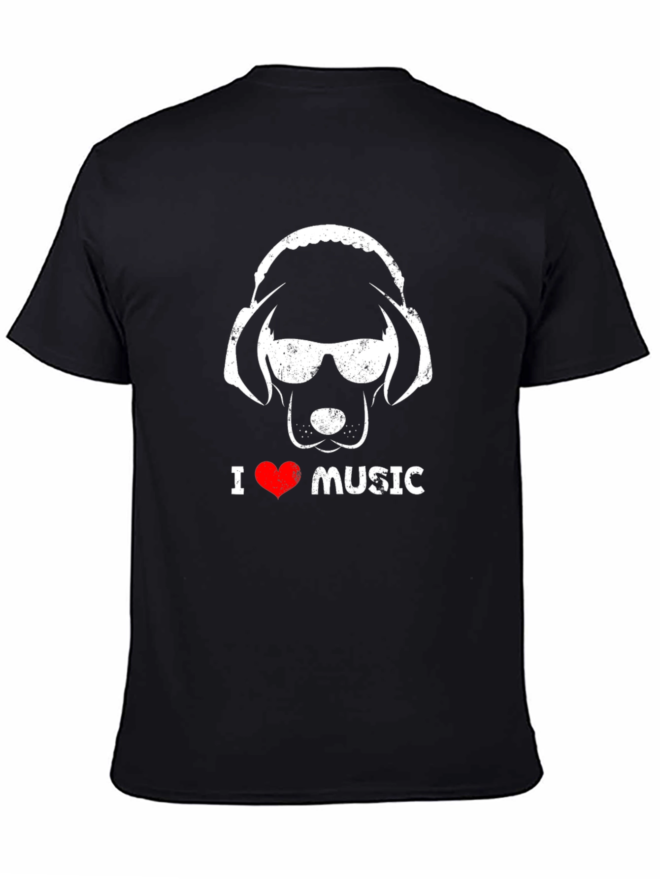 Dog DJ T-Shirt - I Heart Music Animal Lover Tee