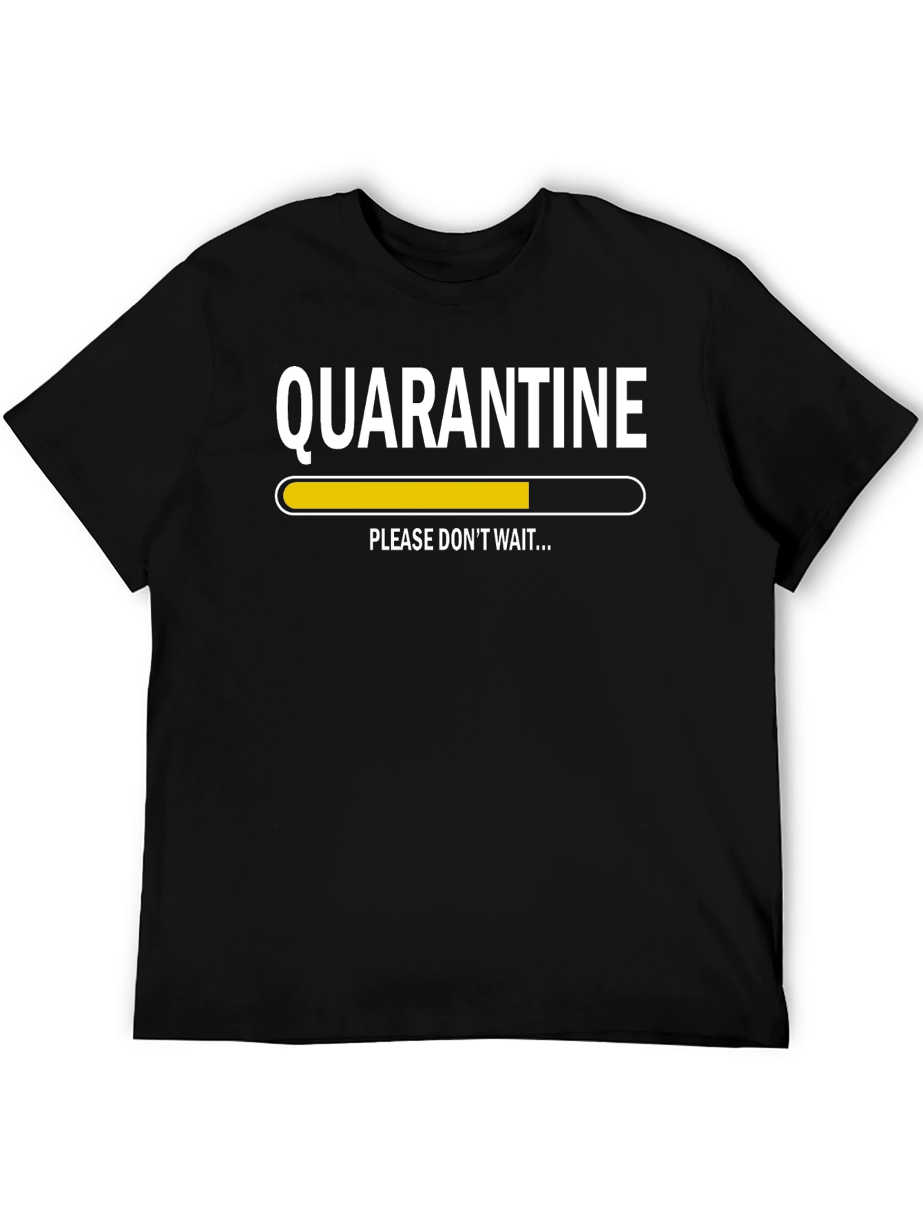 Quarantine Loading Graphic Tee - Black Short Sleeve T-Shirt