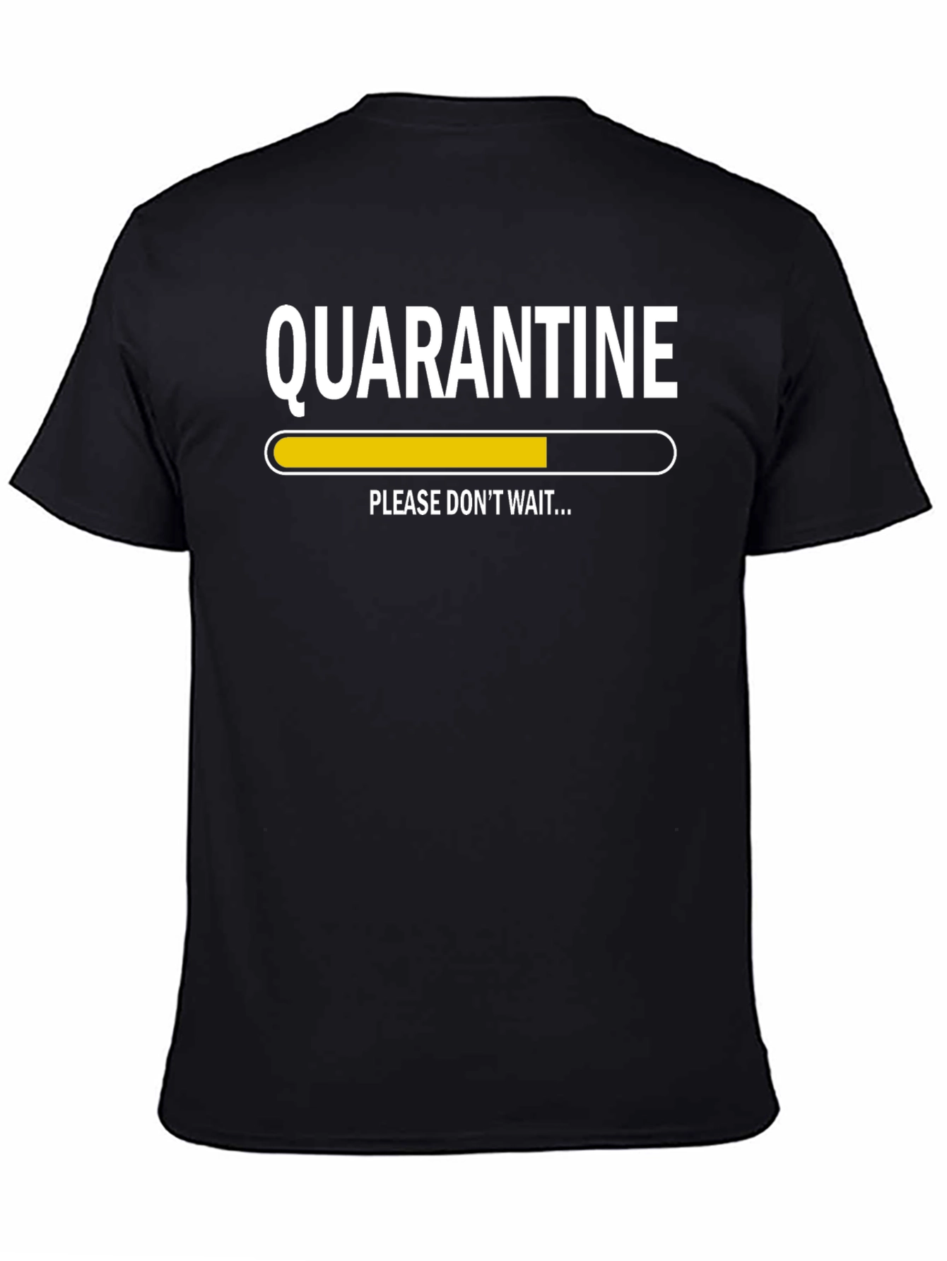 Quarantine Loading Graphic Tee - Black Short Sleeve T-Shirt