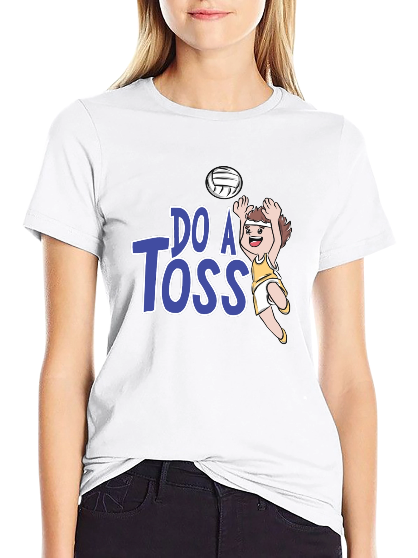 Do A Toss Volleyball Graphic Tee