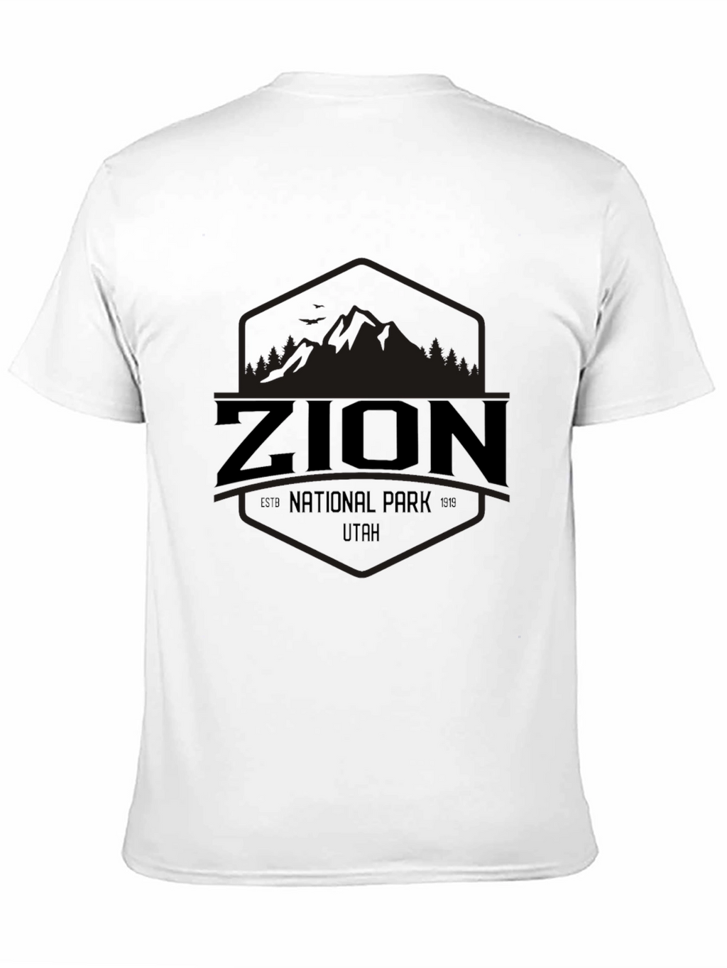 Zion National Park Utah Graphic Tee - Black