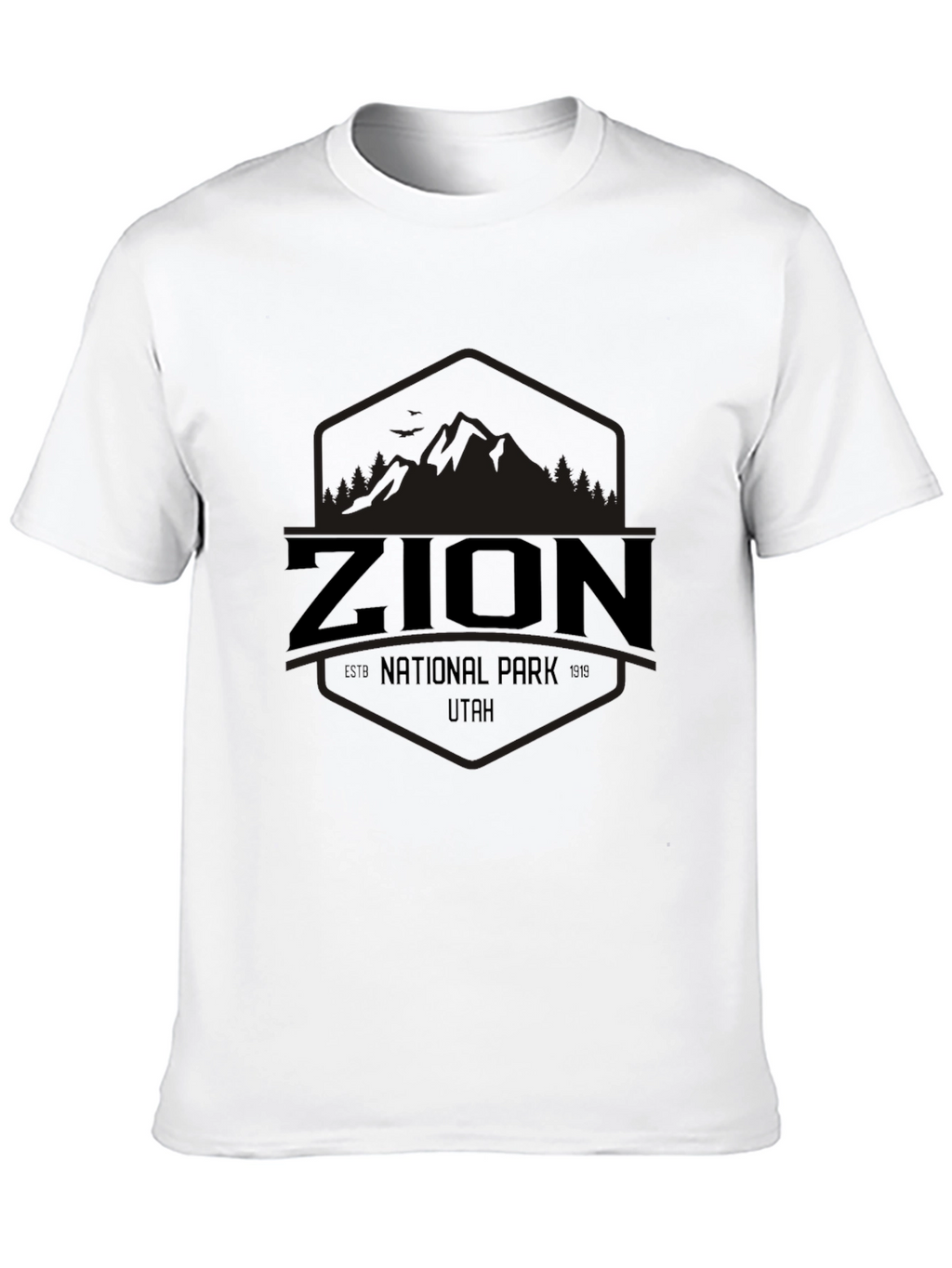 Zion National Park Utah Graphic Tee - Black