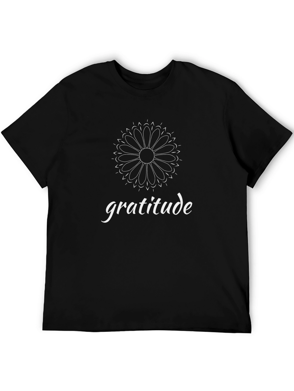 Gratitude T-Shirt - Stylish & Comfortable Black Tee