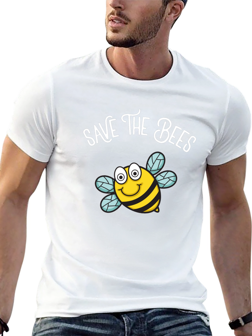 Save the Bees Graphic Tee - Black T-Shirt