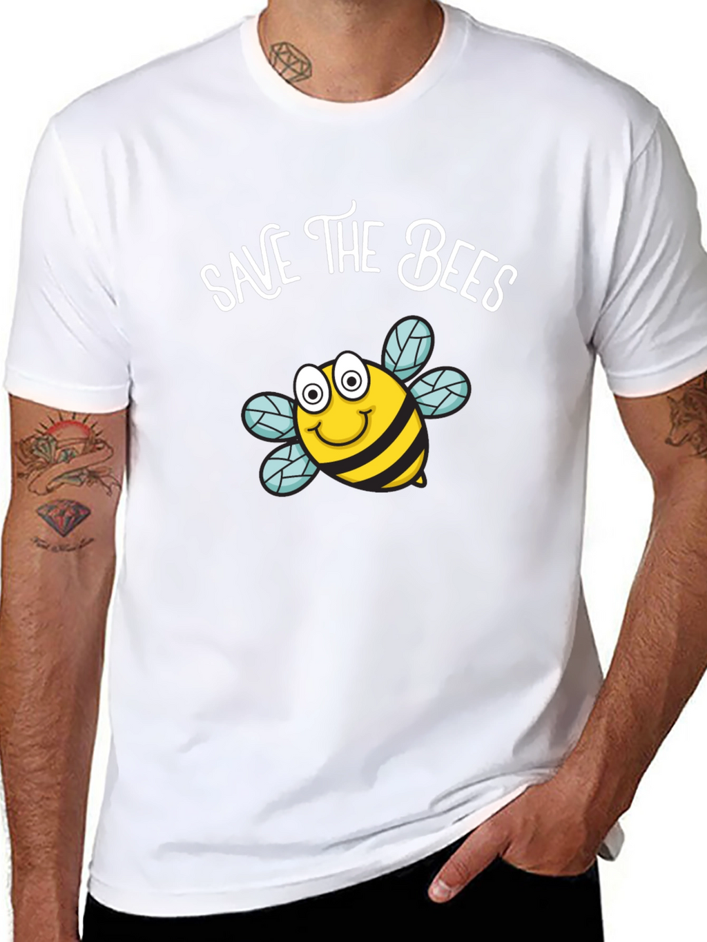 Save the Bees Graphic Tee - Black T-Shirt