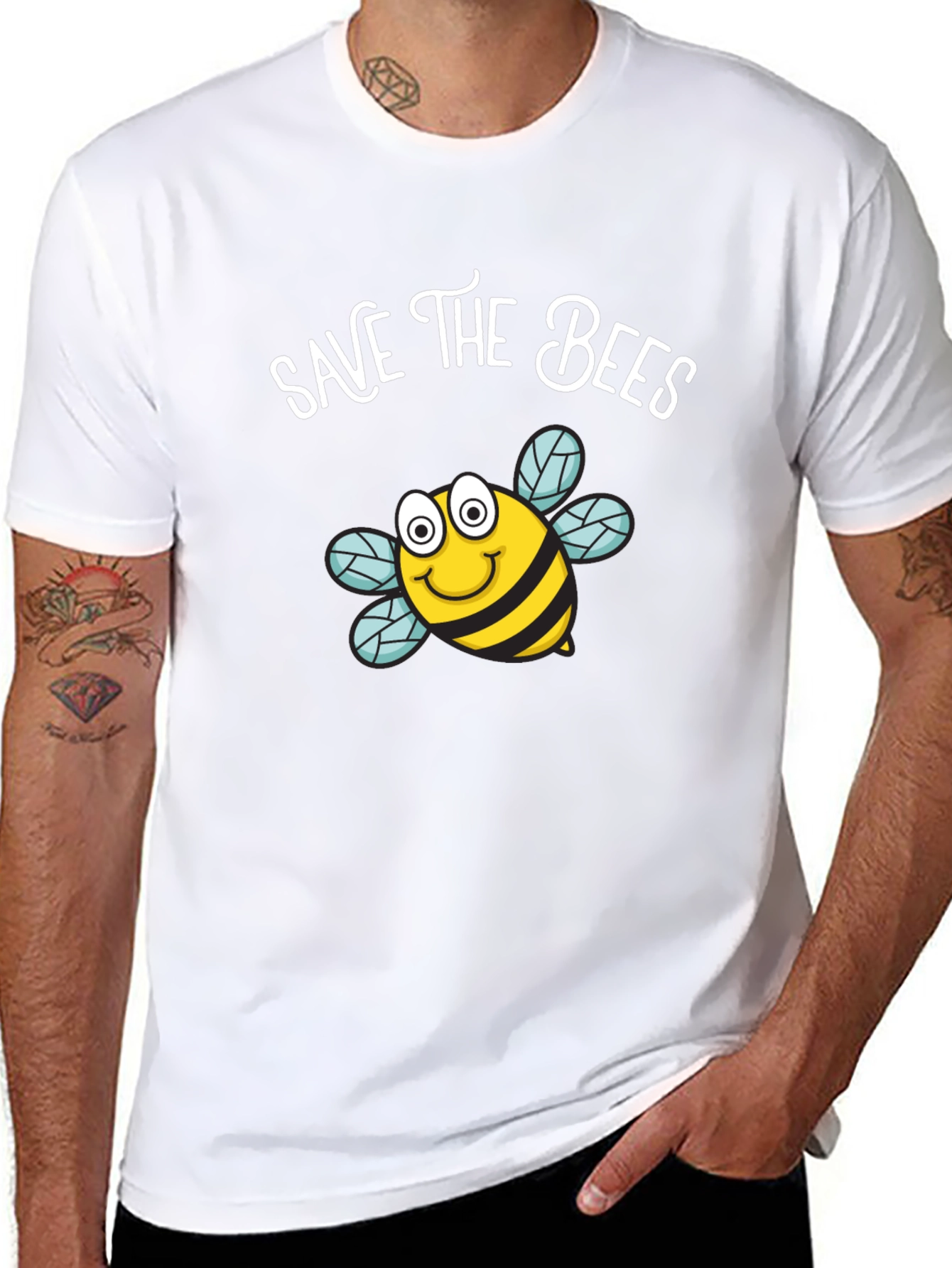 Save the Bees Graphic Tee - Black T-Shirt