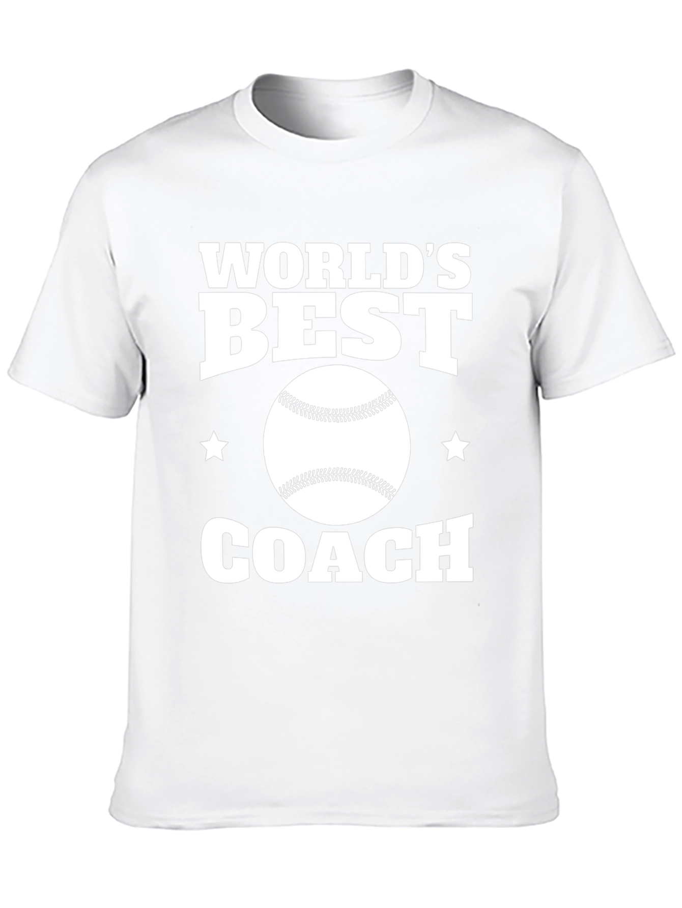 Worlds Best Coach T-Shirt: Baseball Graphic Tee