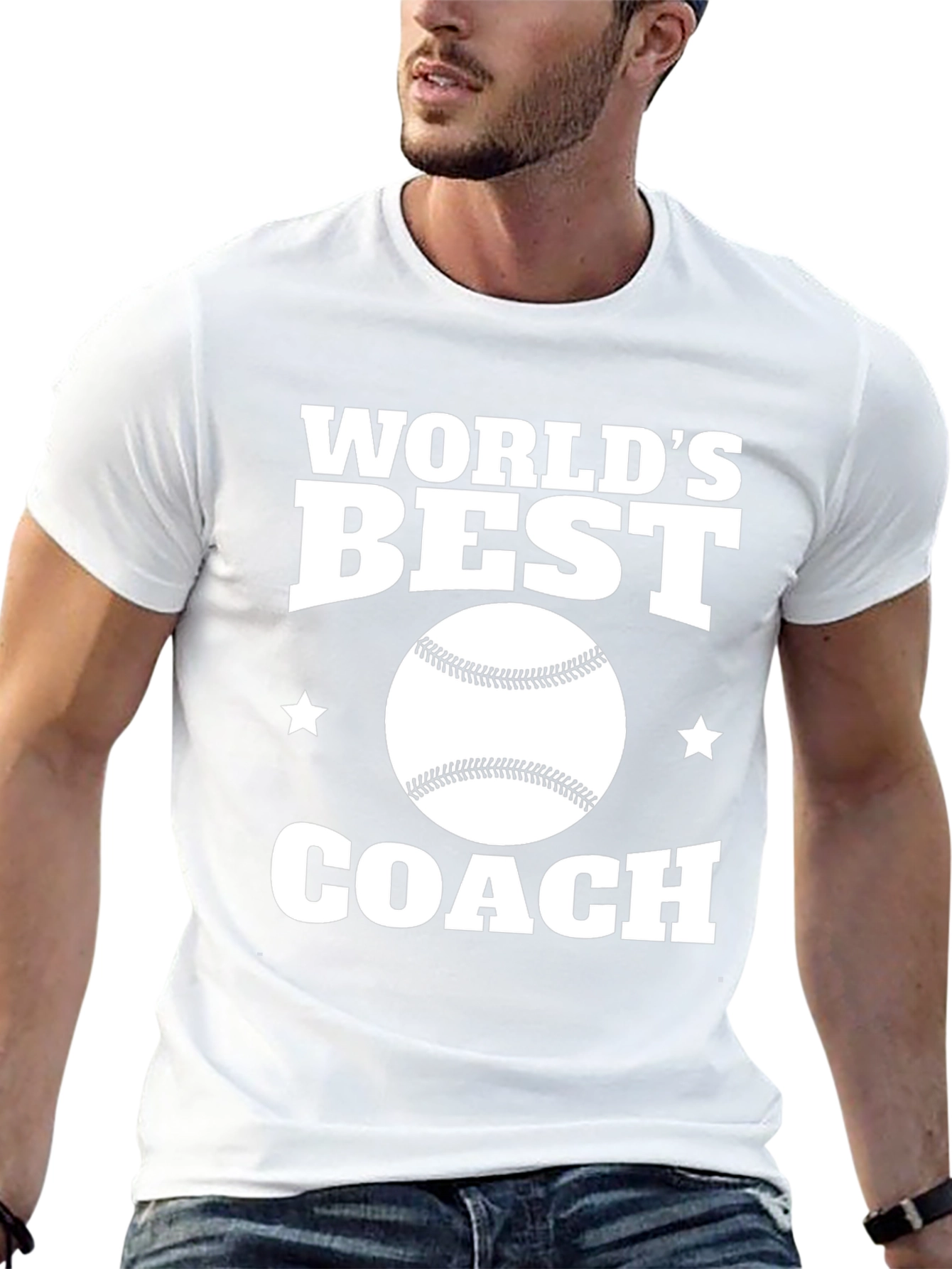 Worlds Best Coach T-Shirt: Baseball Graphic Tee