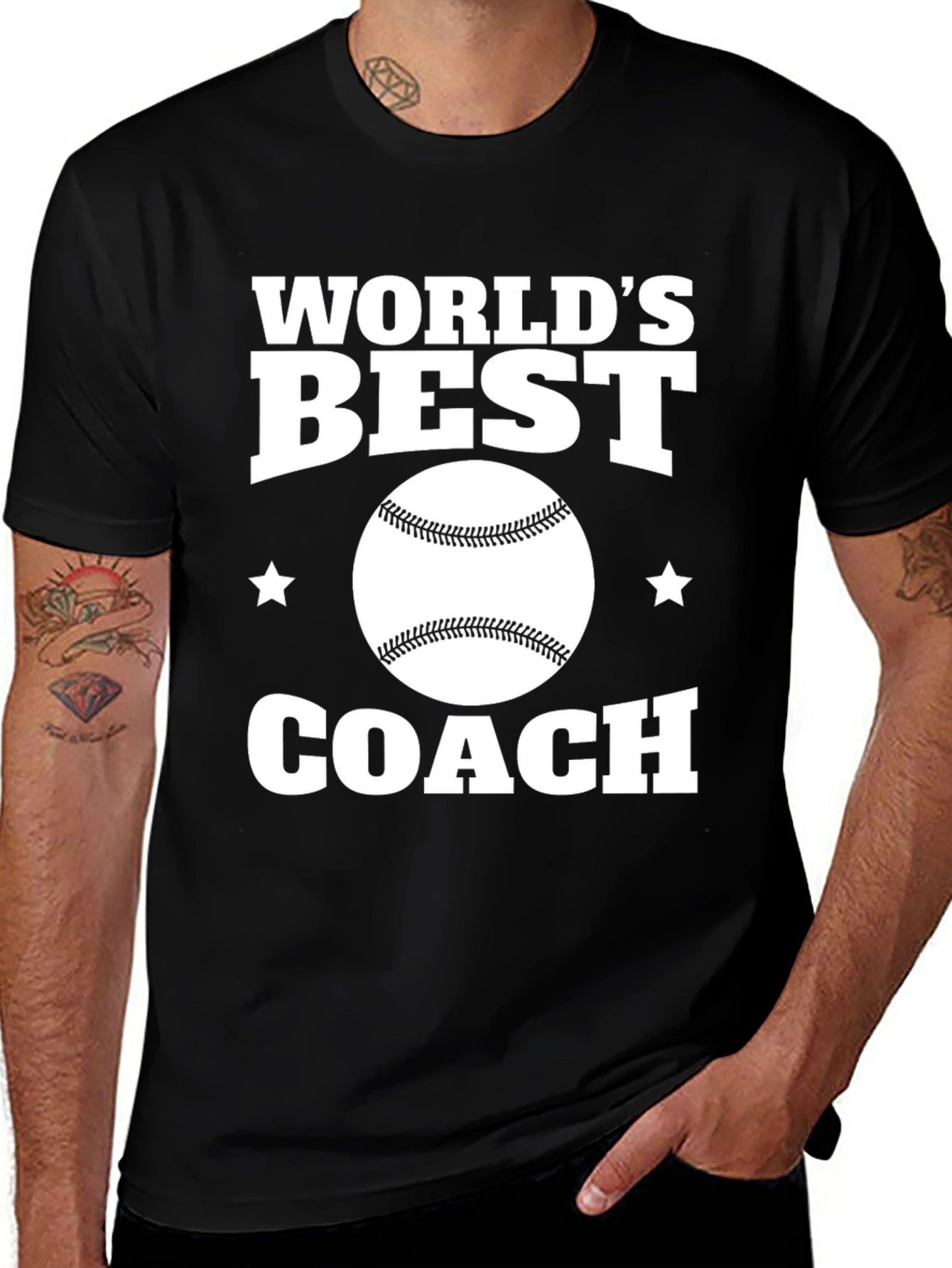 Worlds Best Coach T-Shirt: Baseball Graphic Tee