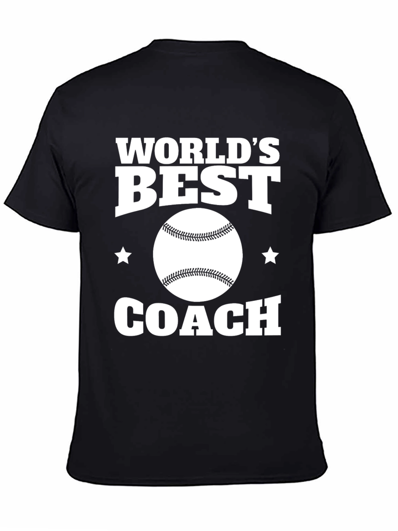 Worlds Best Coach T-Shirt: Baseball Graphic Tee
