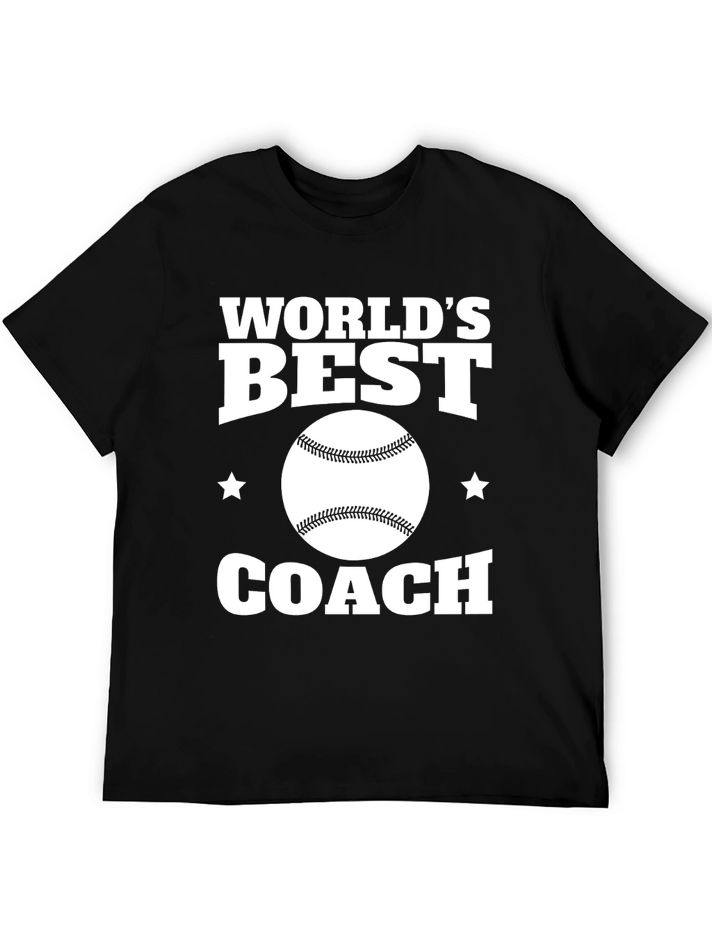 Worlds Best Coach T-Shirt: Baseball Graphic Tee