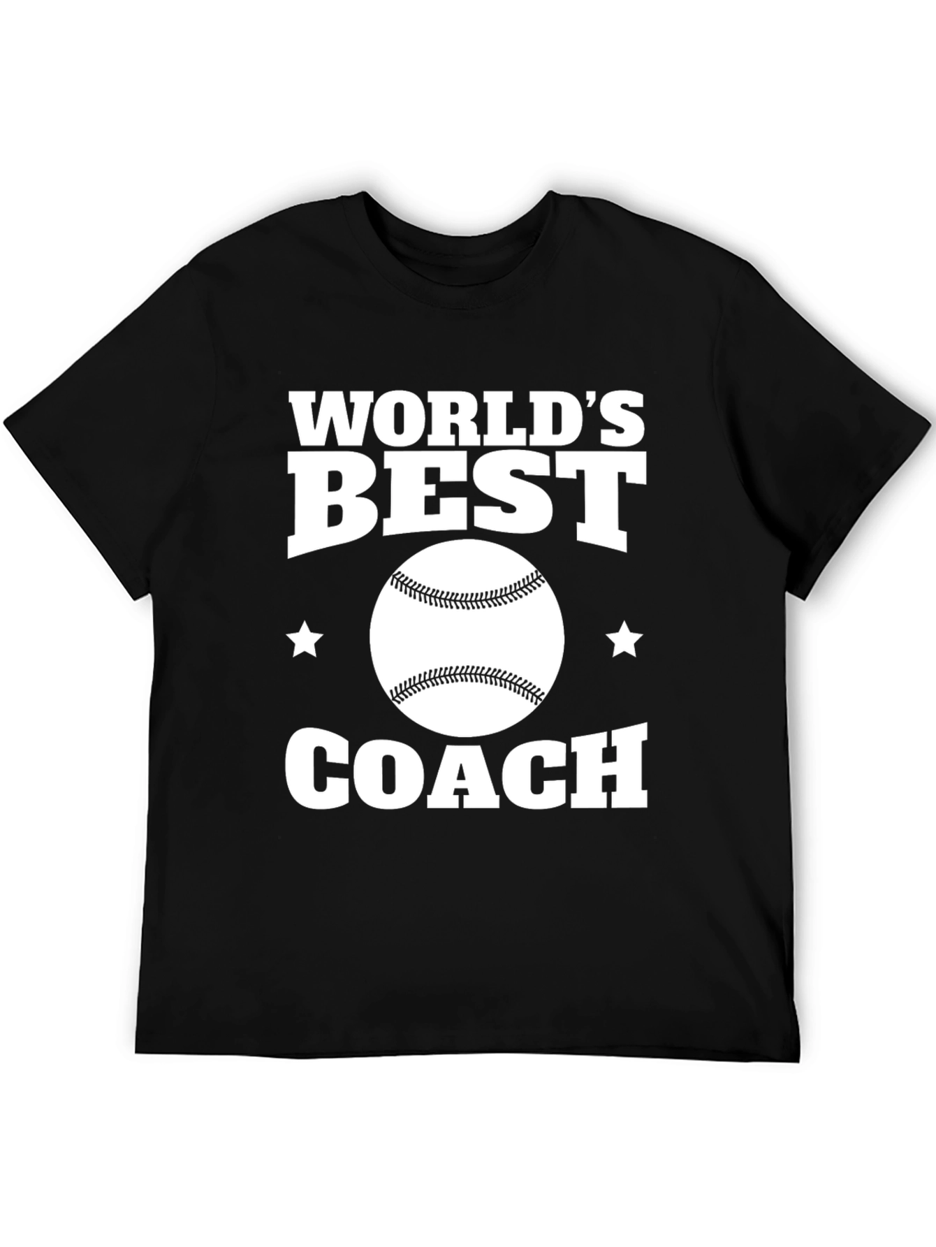 Worlds Best Coach T-Shirt: Baseball Graphic Tee