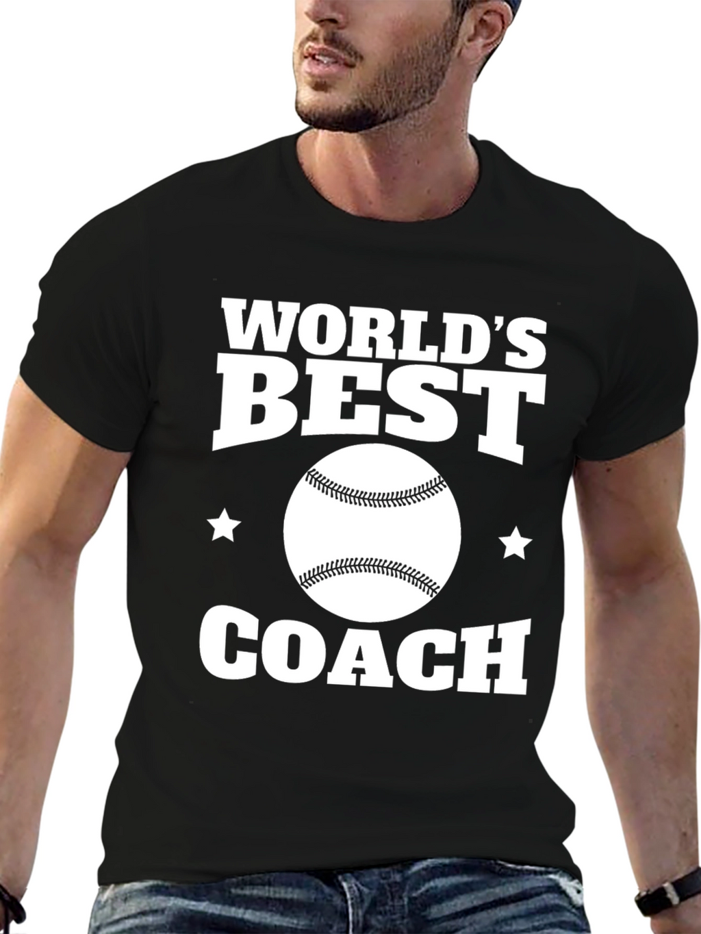 Worlds Best Coach T-Shirt: Baseball Graphic Tee