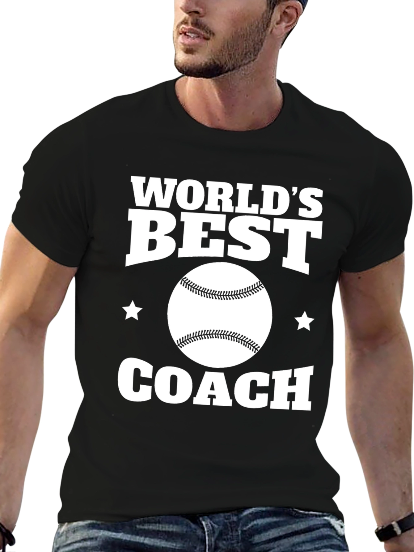 Worlds Best Coach T-Shirt: Baseball Graphic Tee