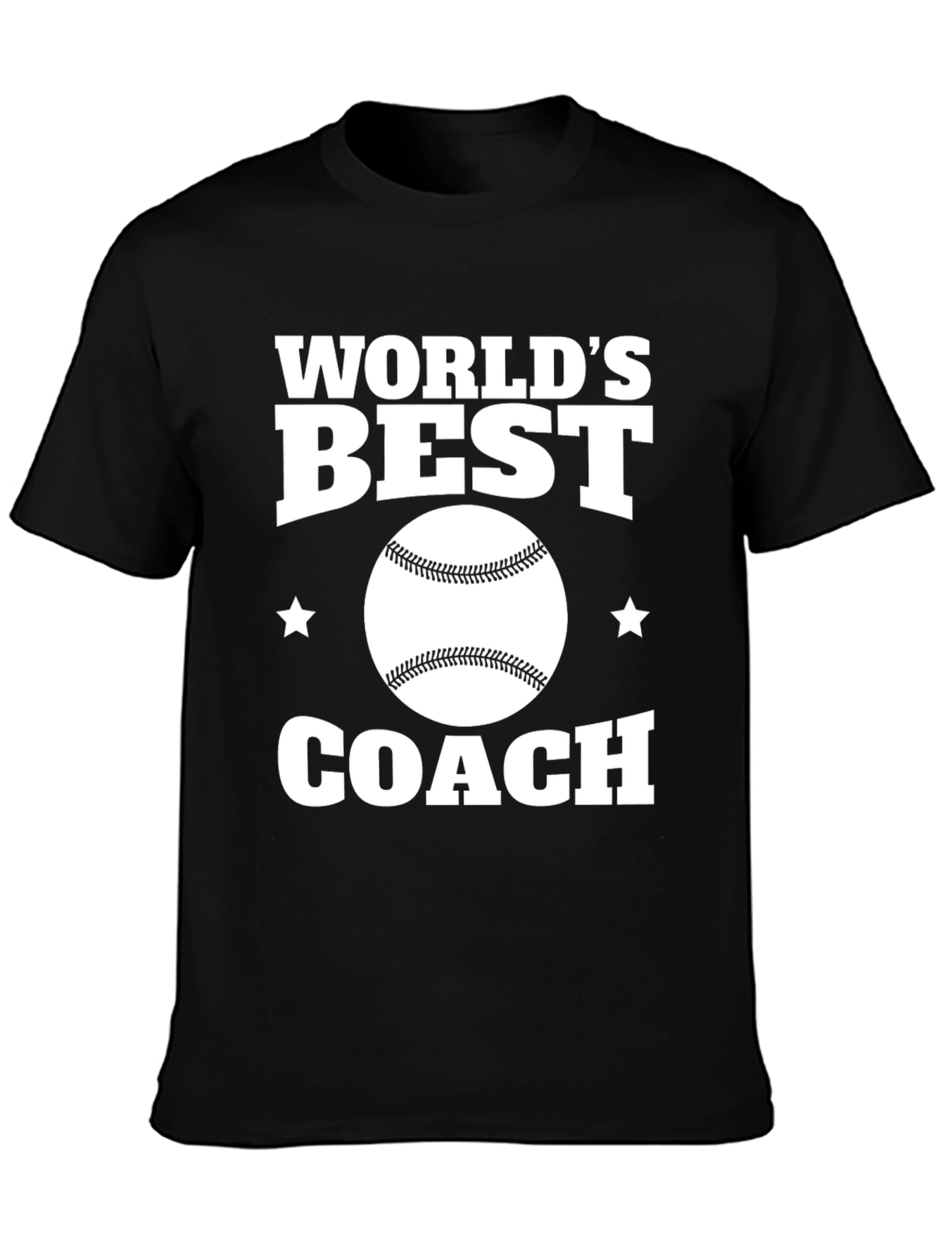 Worlds Best Coach T-Shirt: Baseball Graphic Tee