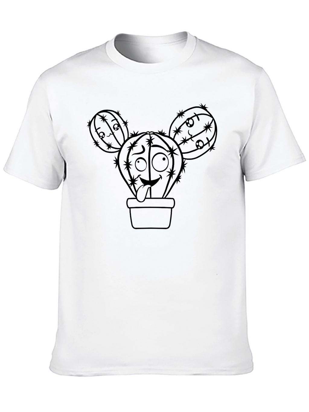 Funny Cactus T-Shirt - Unique Cartoon Design