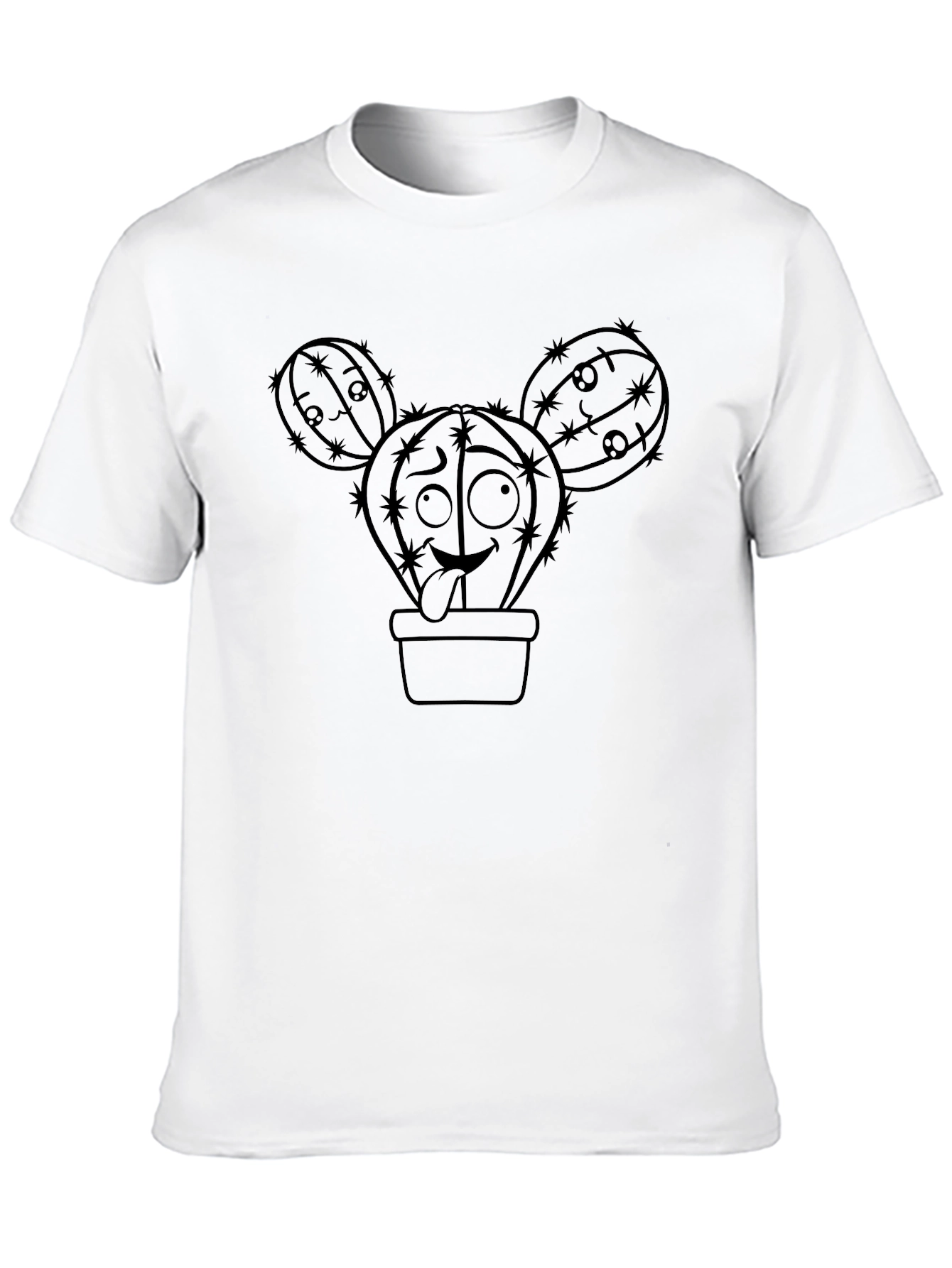 Funny Cactus T-Shirt - Unique Cartoon Design