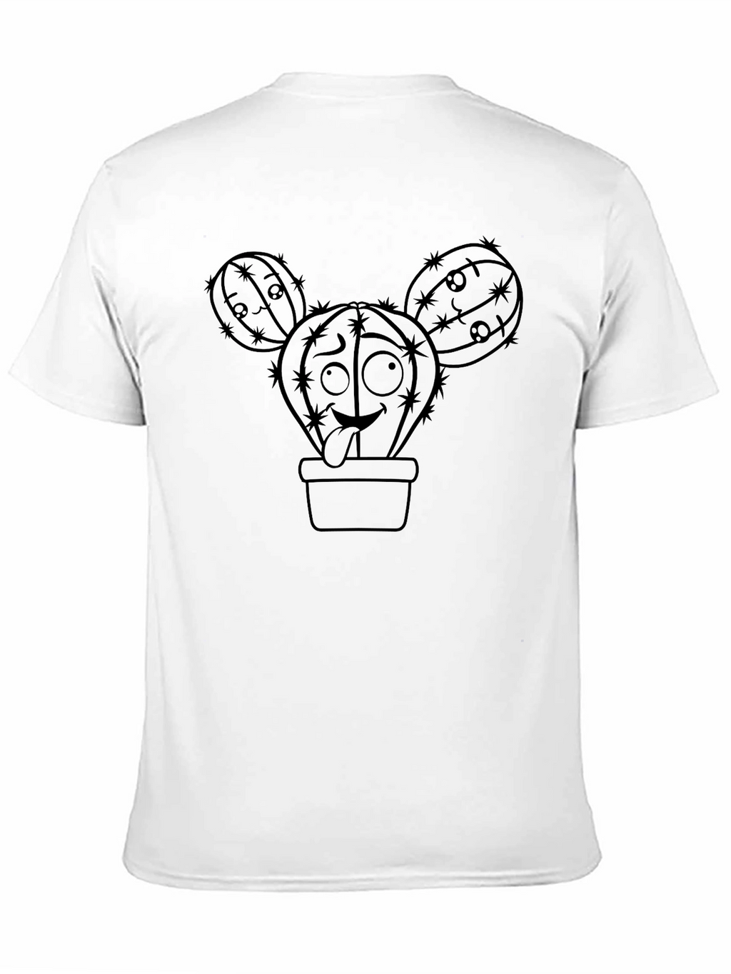 Funny Cactus T-Shirt - Unique Cartoon Design