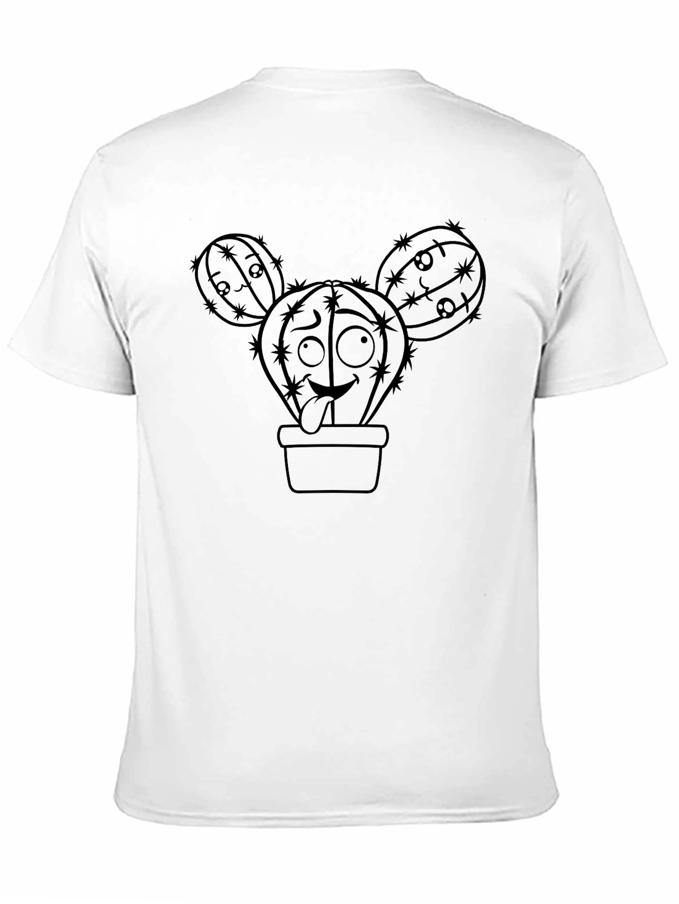 Funny Cactus T-Shirt - Unique Cartoon Design