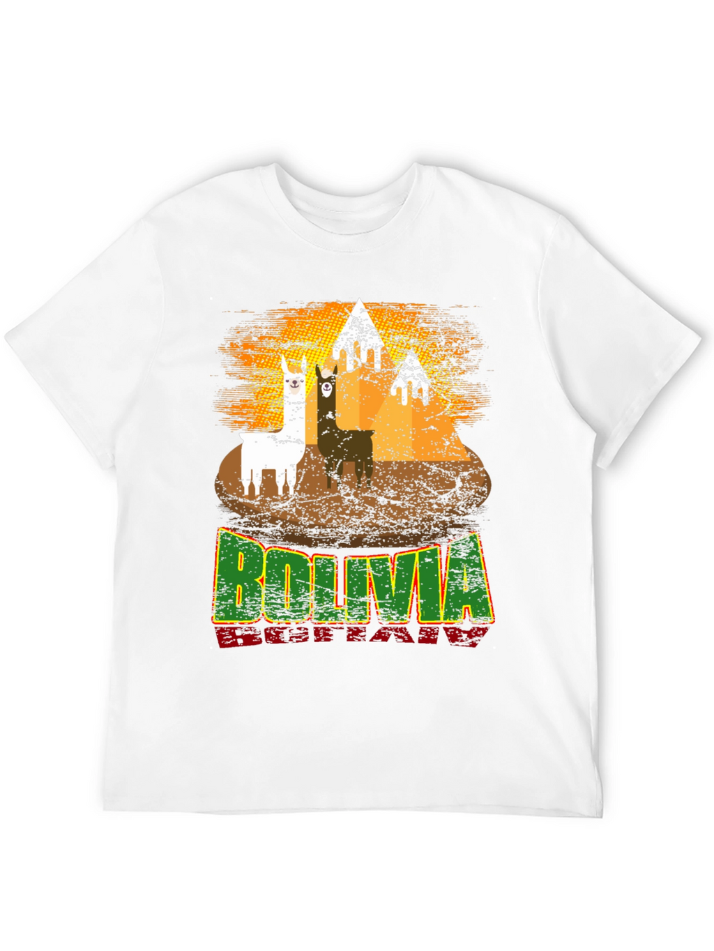 Bolivia Llama Graphic T-Shirt