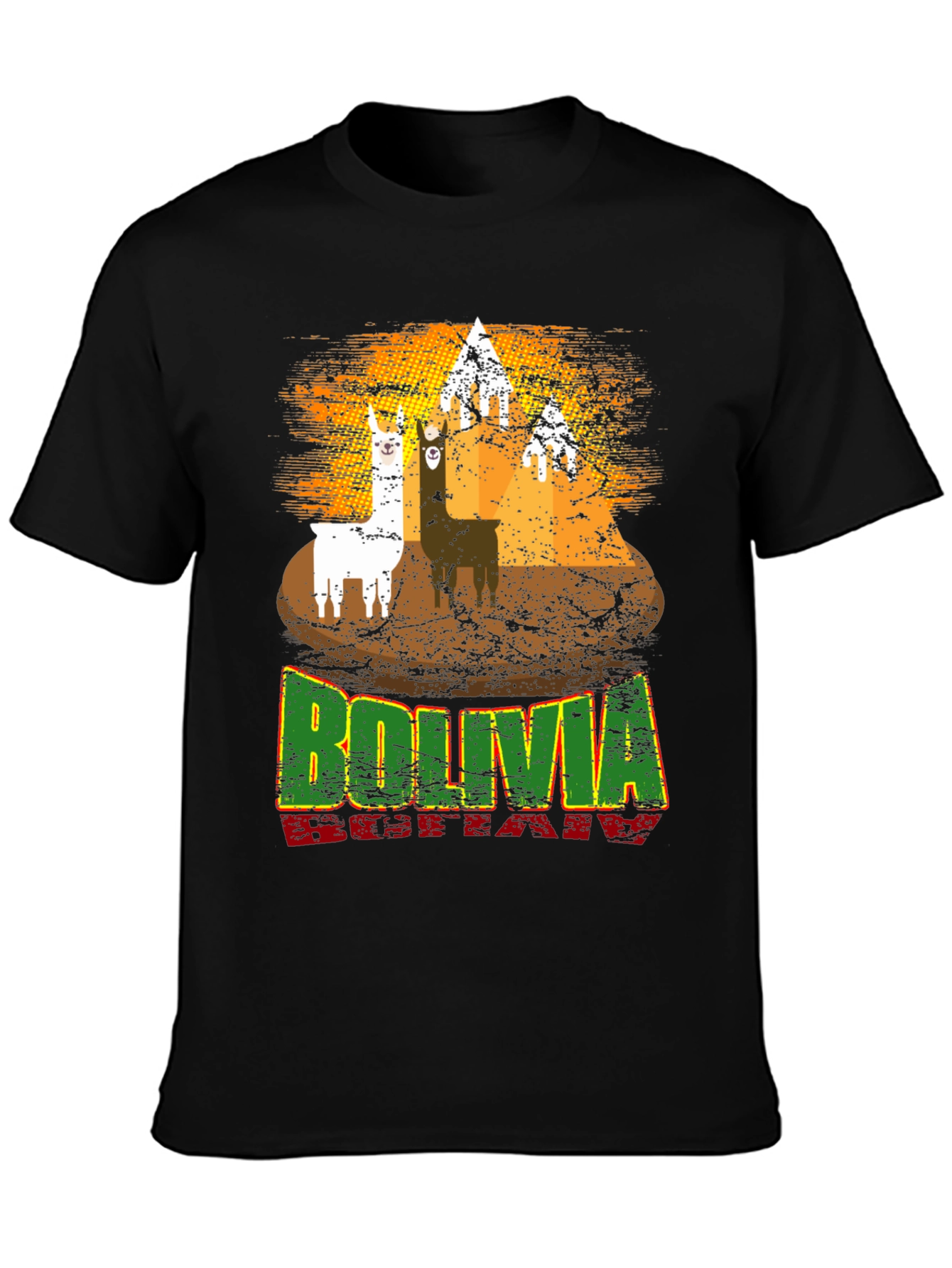 Bolivia Llama Graphic T-Shirt
